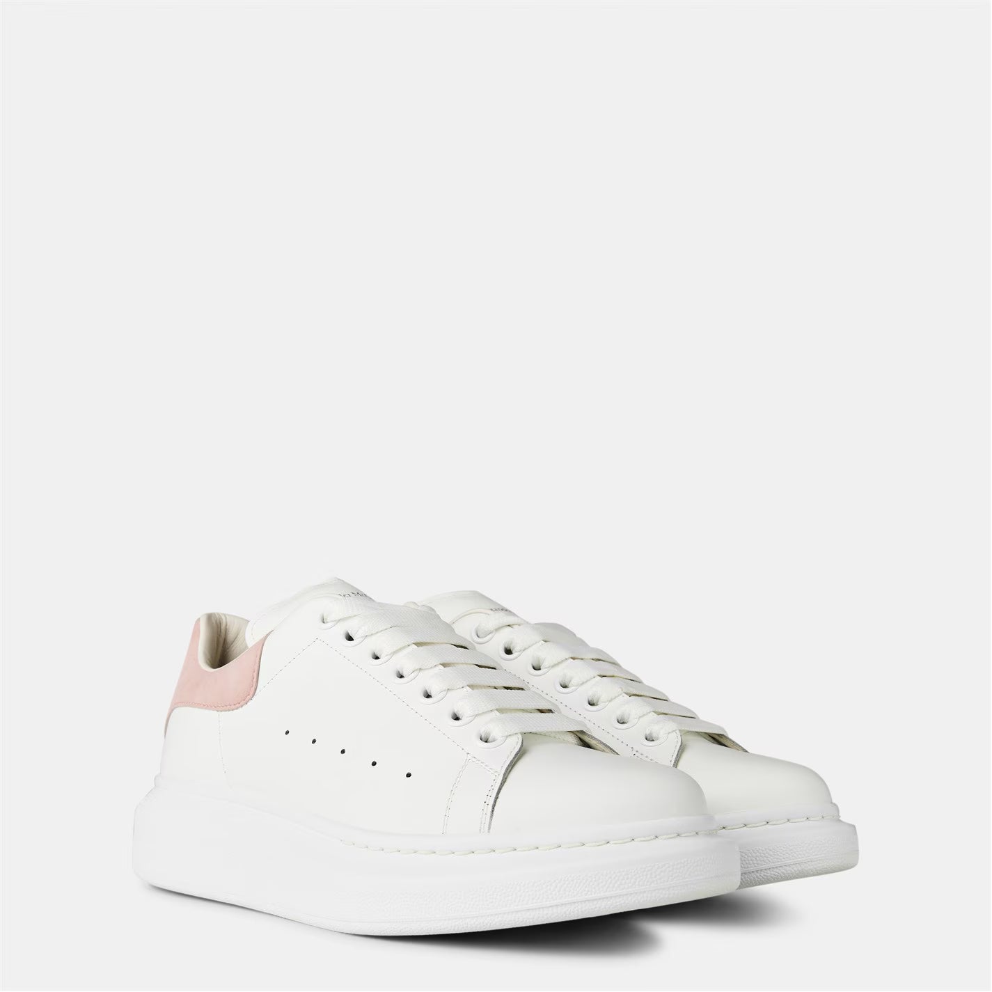 Women's Logo Print Leather Oversized Trainers