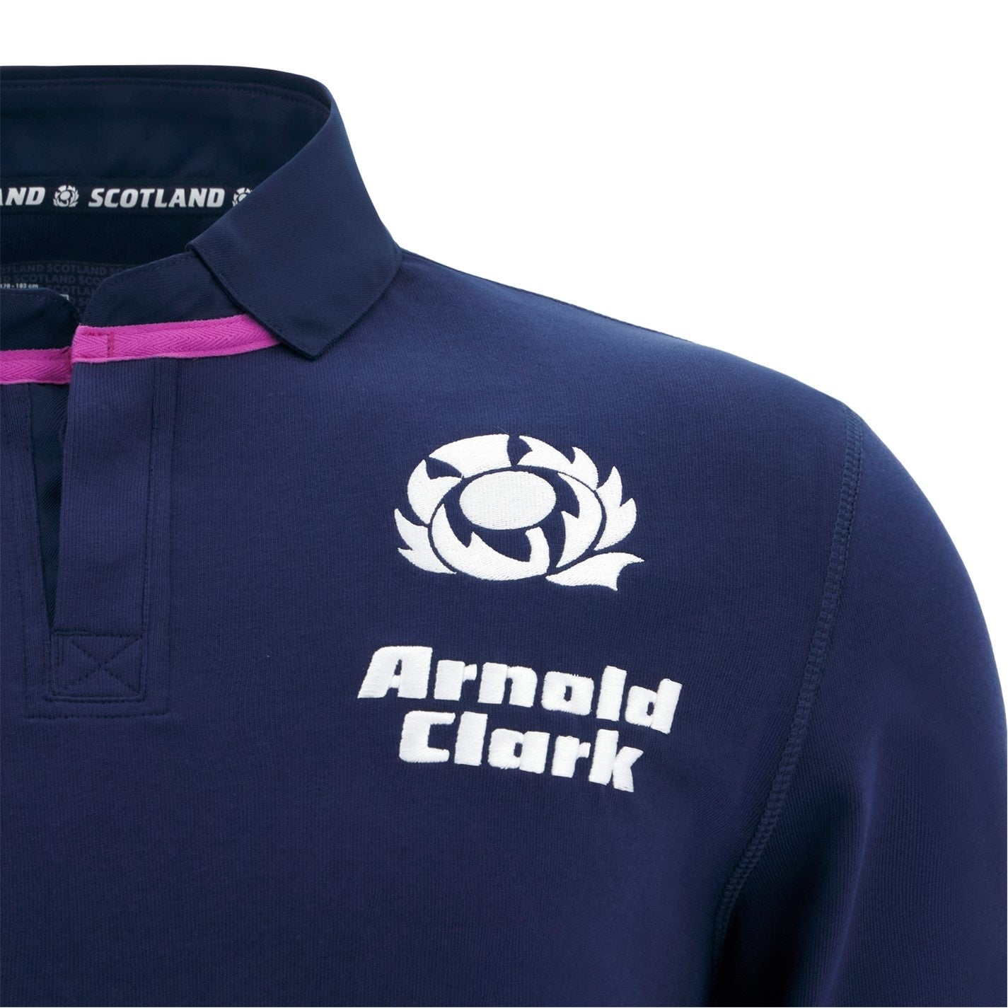 Macron Scotland Rugby Long Sleeve Home Shirt 2025 Adults