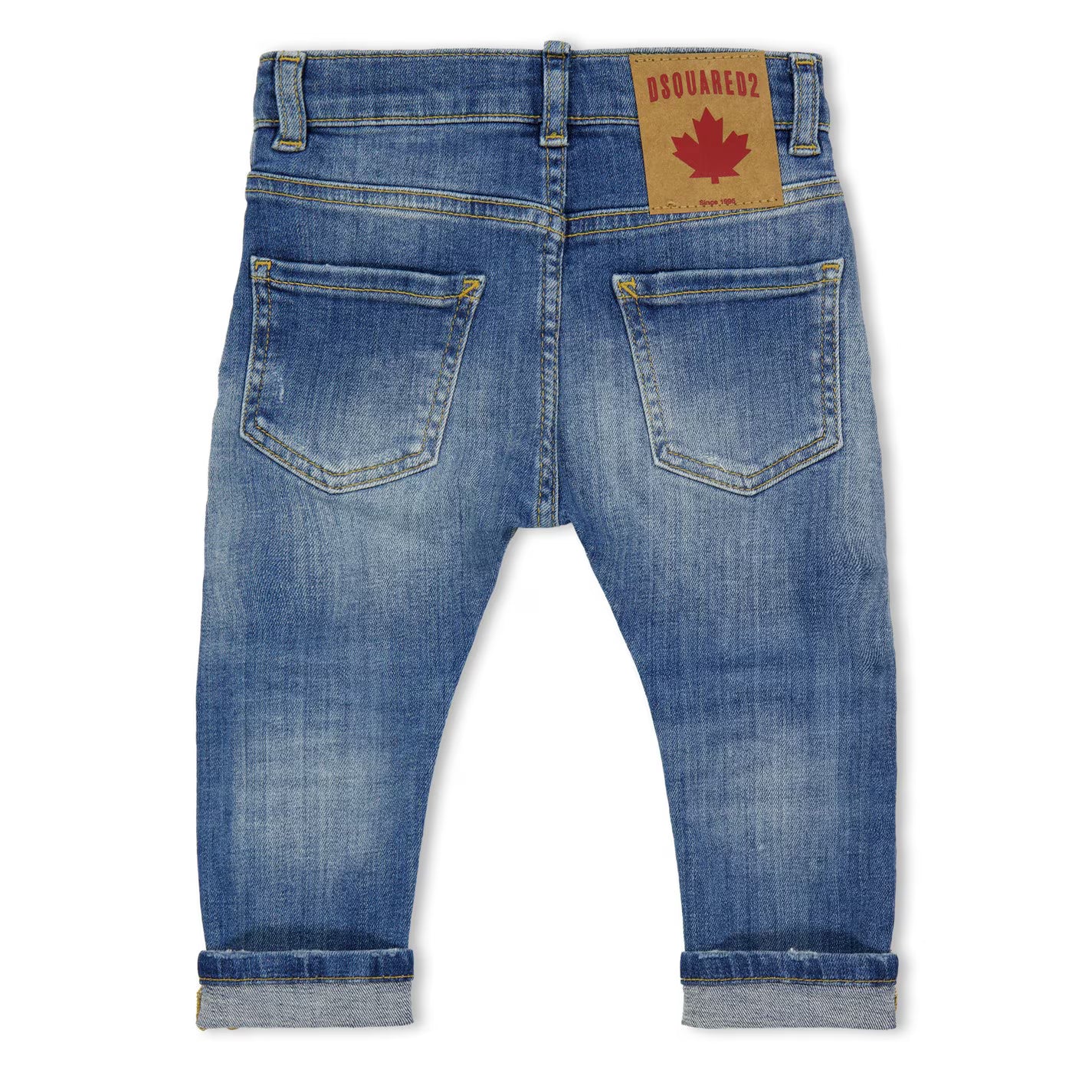 Kids' DSQ Logo Slim Fit Jeans