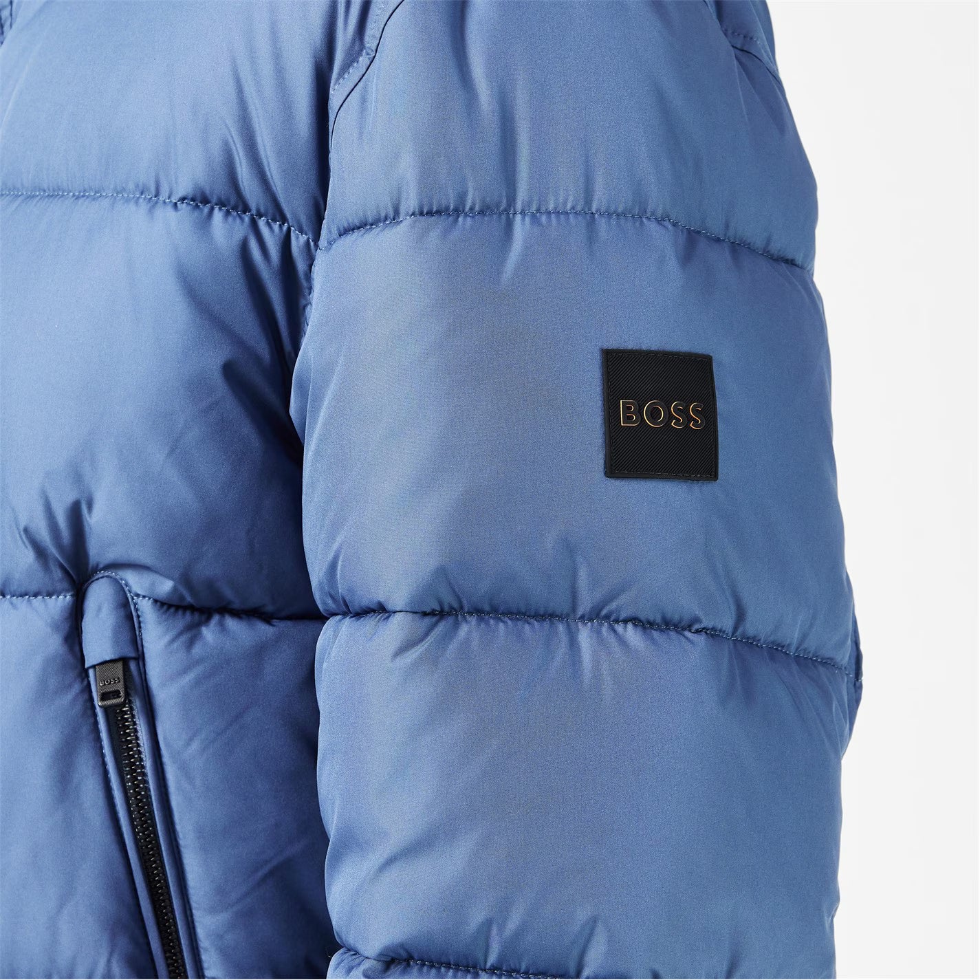 Boss Men's Omaris Water-Repellent Hooded Long Sleeve Short Puffer Jacket