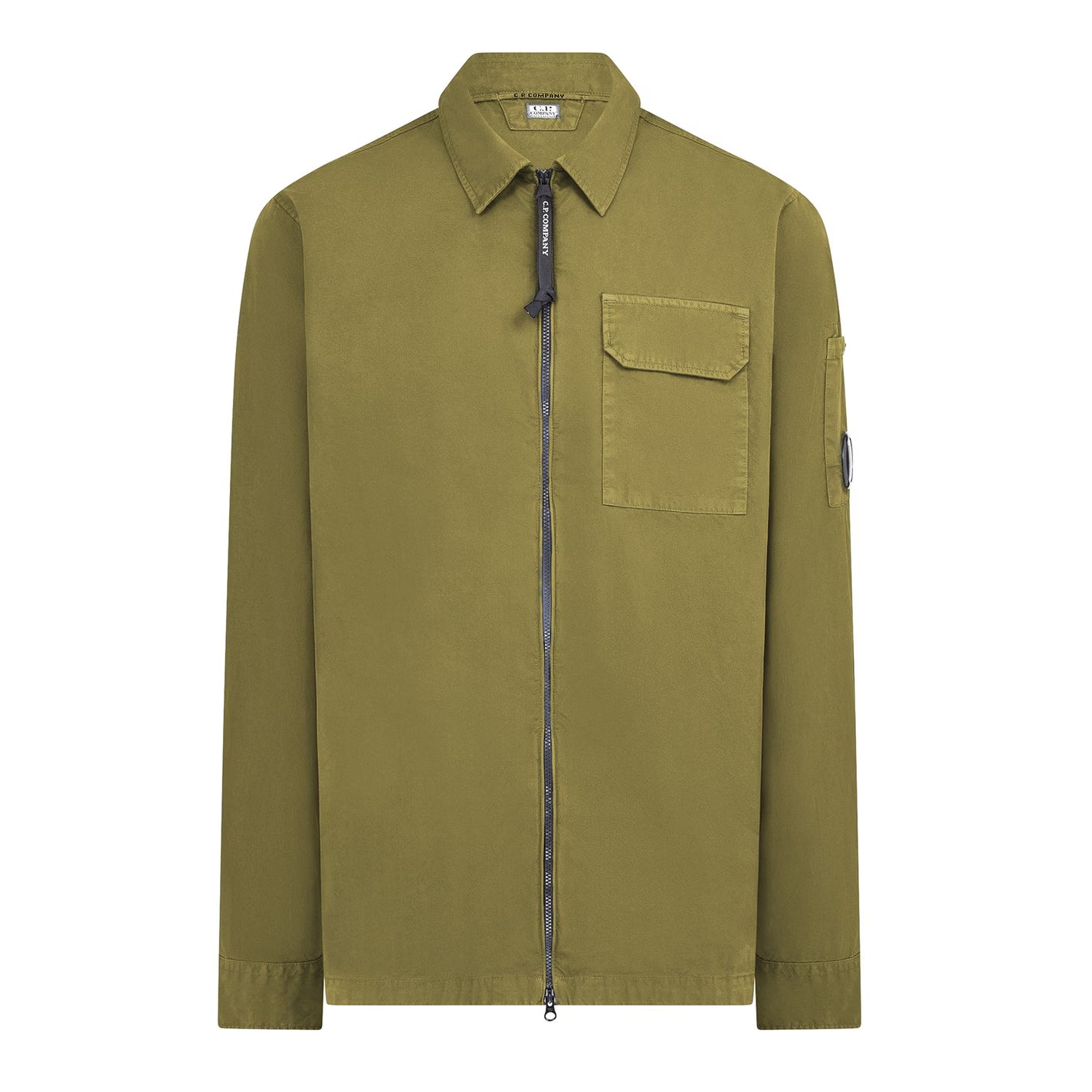 Men's Gabardine Lens Cotton Long Sleeve Overshirt