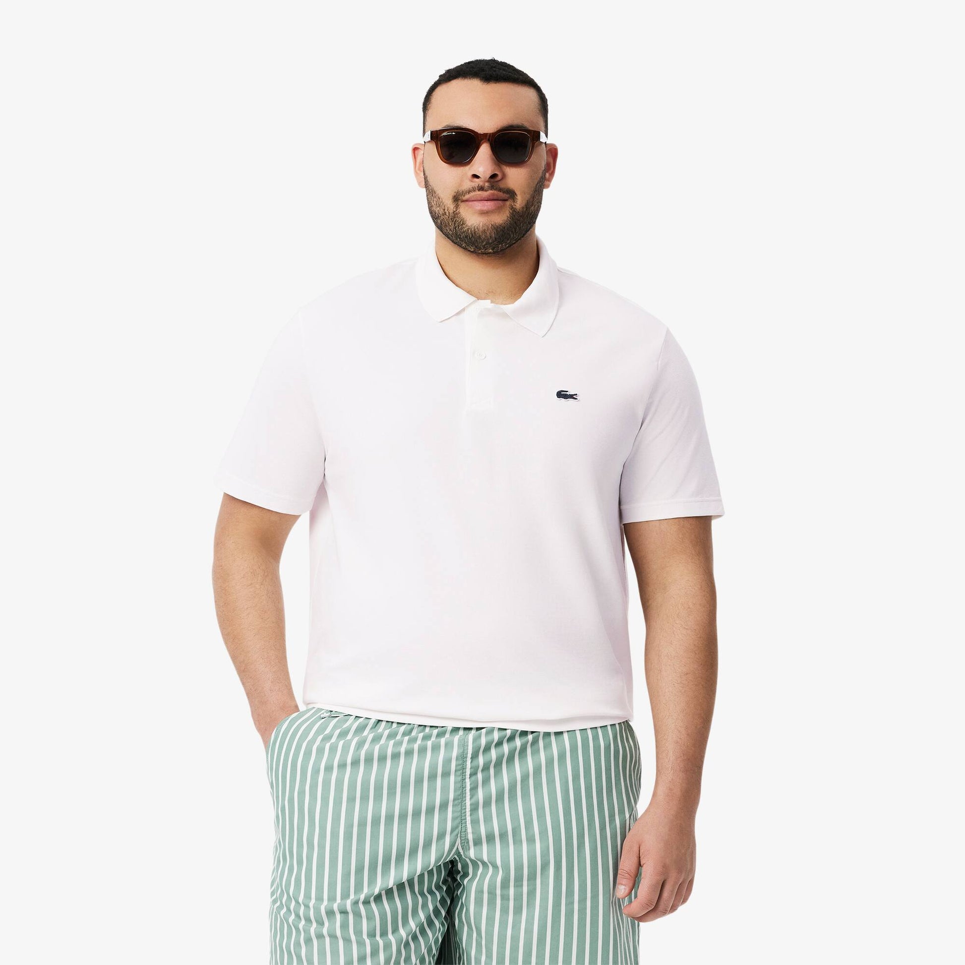 Regular Fit Cotton Blend Polo Shirt