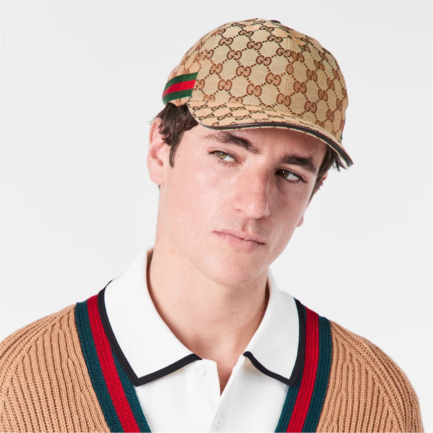 Men's GG Monogram Canvas Cap