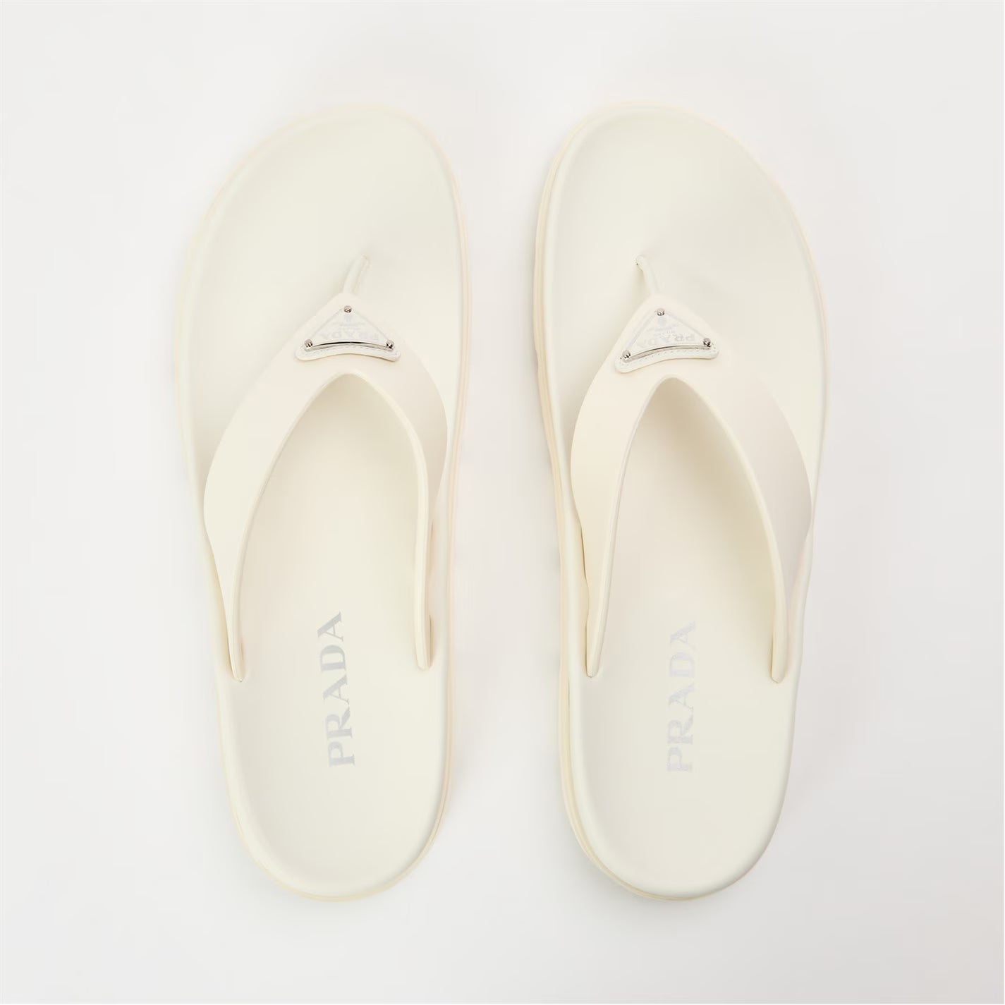PRADA Soft Cage Vinyl Thong Sandals