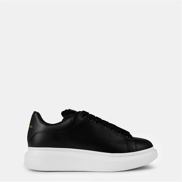 Women's Logo Print Leather Oversized Trainers
