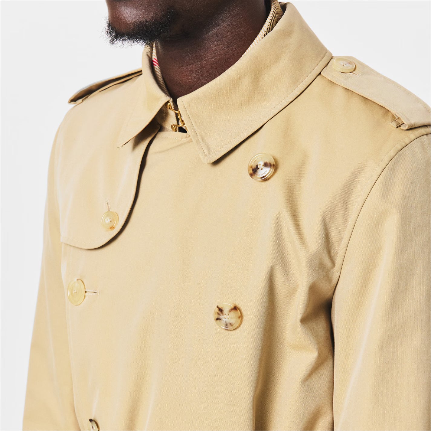 Men's Kensington Cotton Water Resistant Long Sleeve Trench Coat