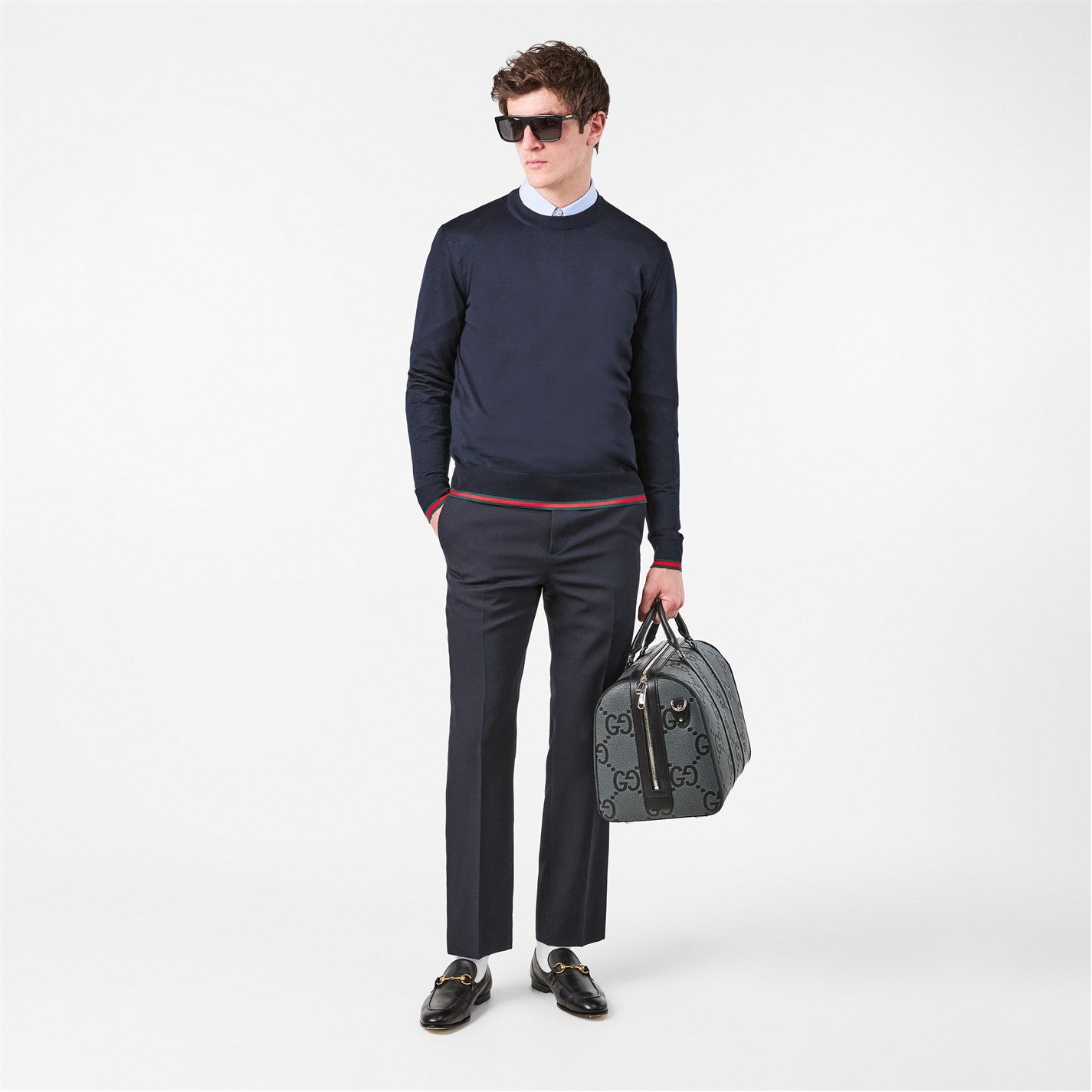 GUCCI Rectangular Frame Sunglasses