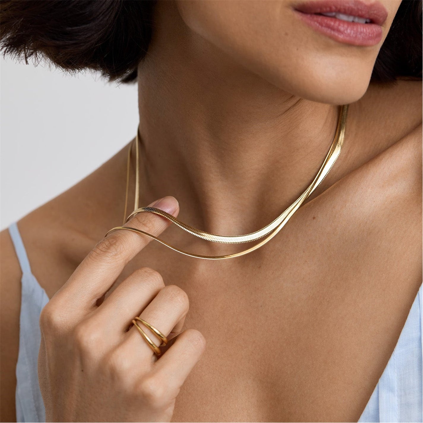 D.Louise Snake Chain Necklace