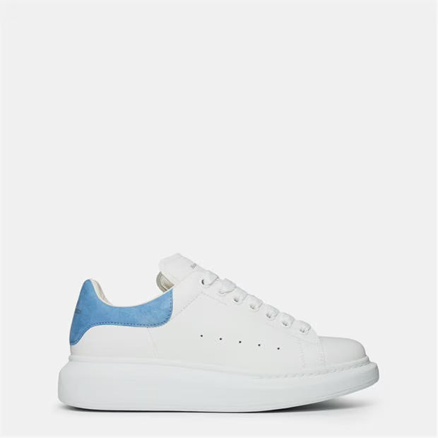 Women's Logo Print Leather Oversized Trainers