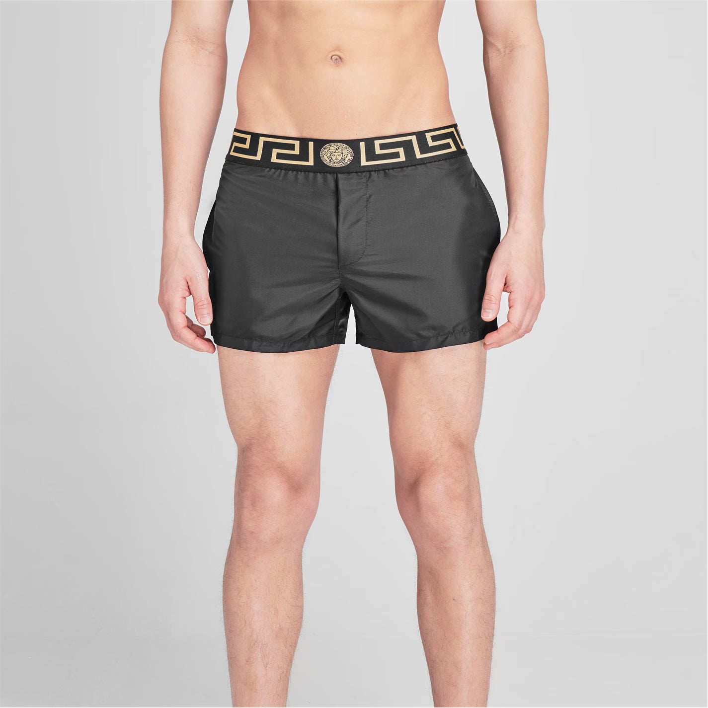 VERSACE ICON Greca Waistband Swim Shorts
