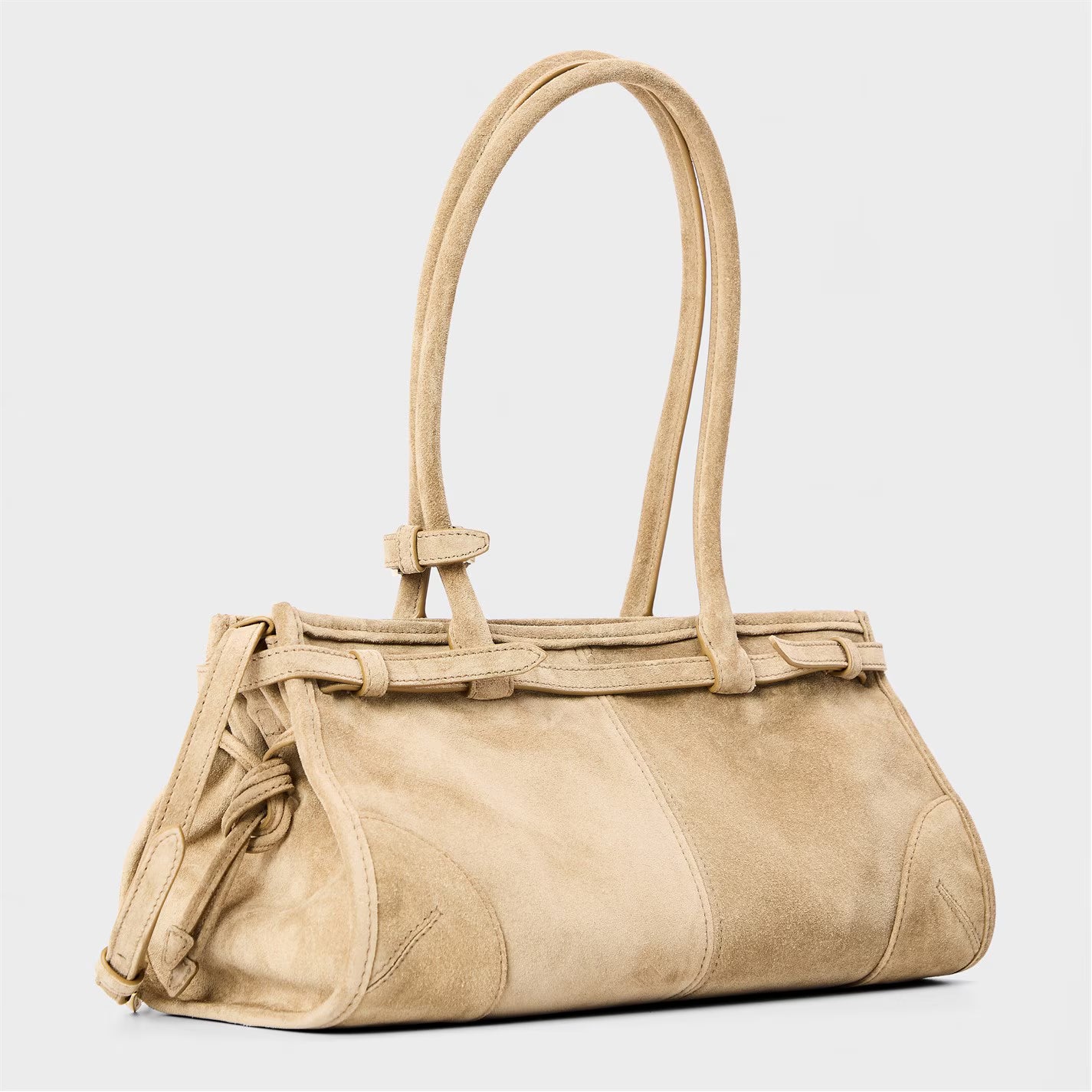 PRADA Bonnie Medium Suede Handbag
