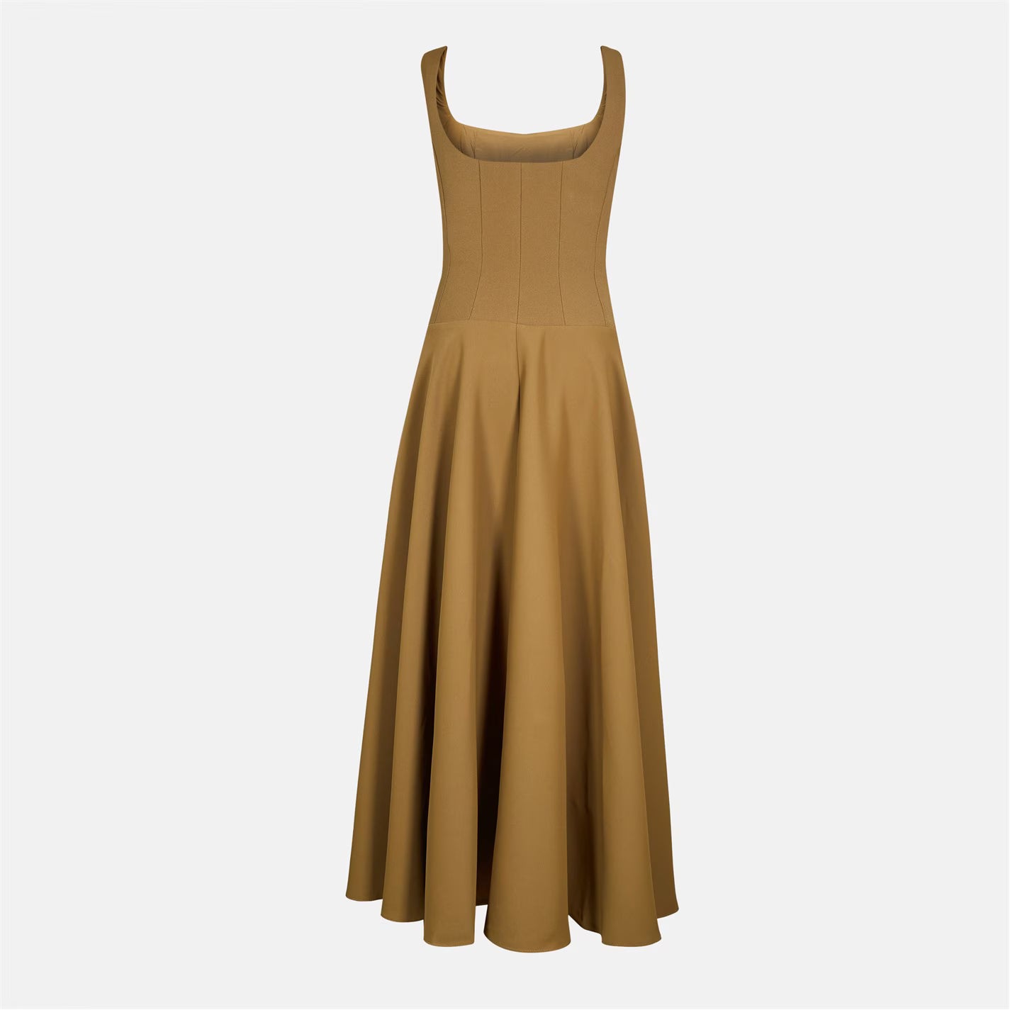 The Ultimate Muse Low Waist Square Neck Midi Dress