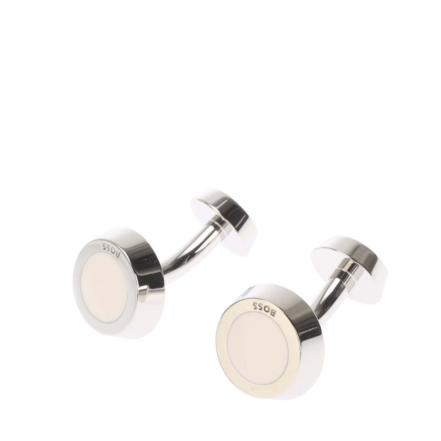 Men's Simony Polished Silver-Tone Cufflinks