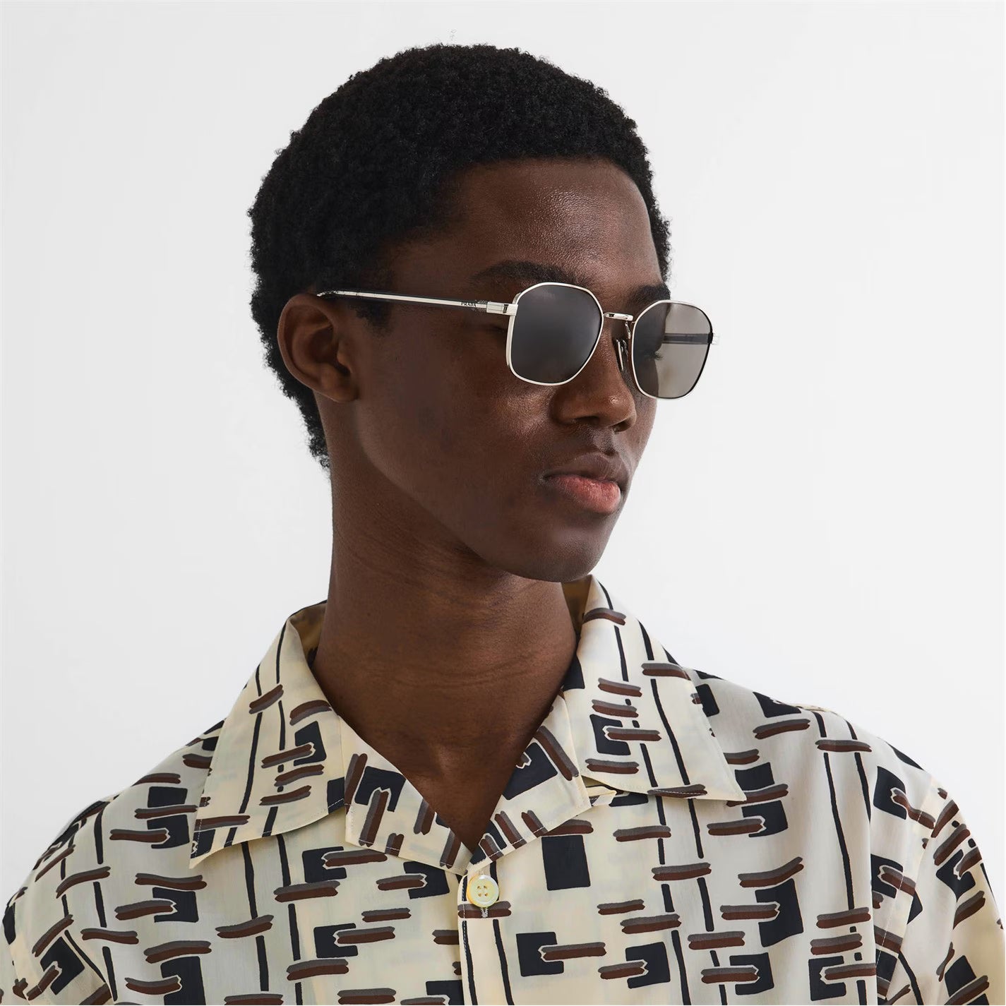 PRADA Men's Round Sunglasses