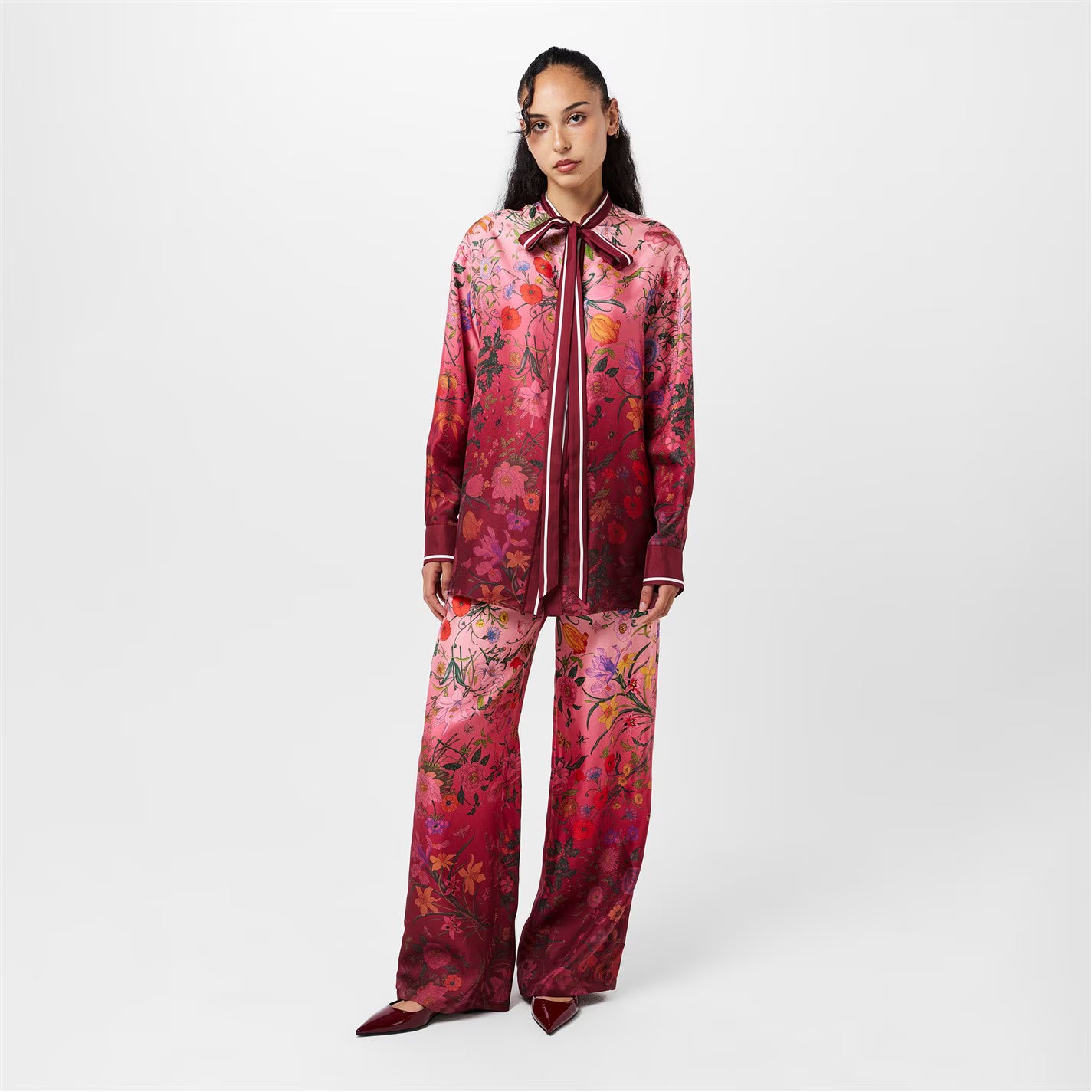 Women's High Waisted Wide Leg Trousers