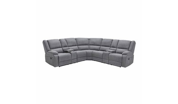 Furniture Online Praga Corner Recliner Linen Sofa – Light Grey