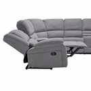 Furniture Online Praga Corner Recliner Linen Sofa – Light Grey