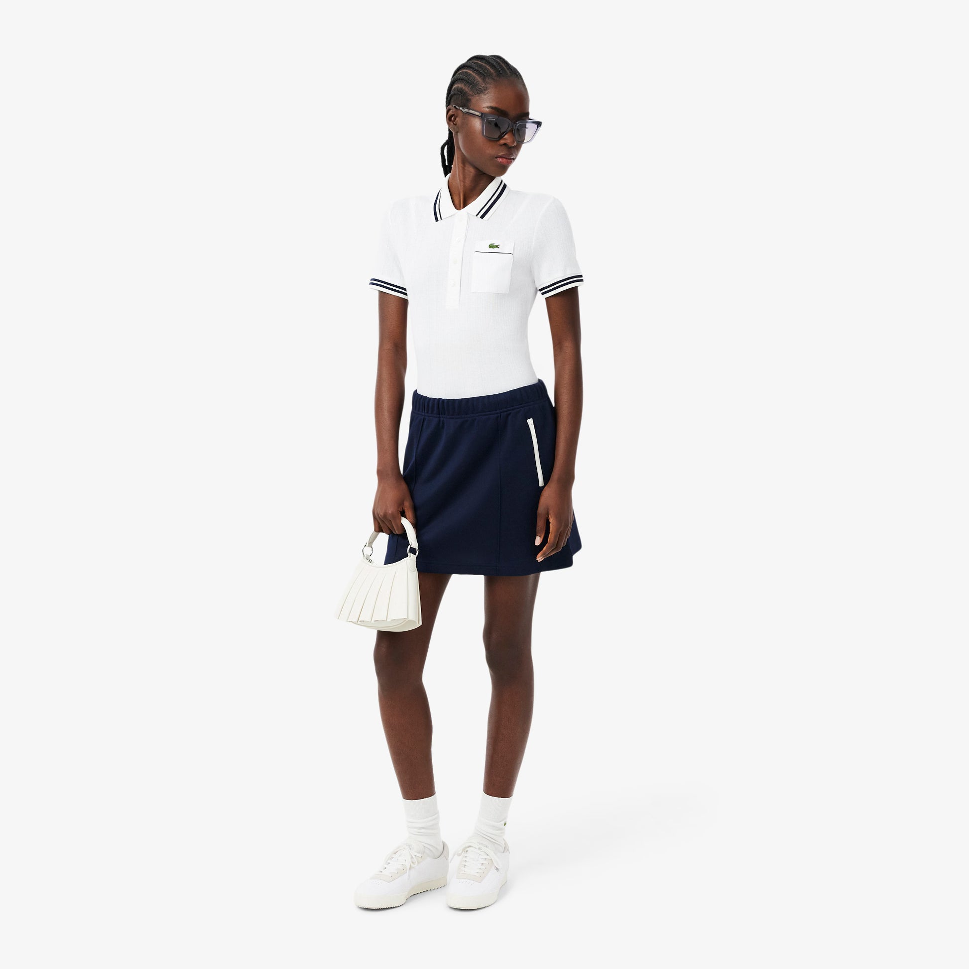 Slim Fit French Made Ribbed Polo Shirt
