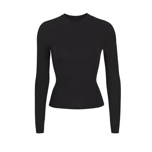 Womens Cotton Jersey Long-Sleeve T-Shirt
