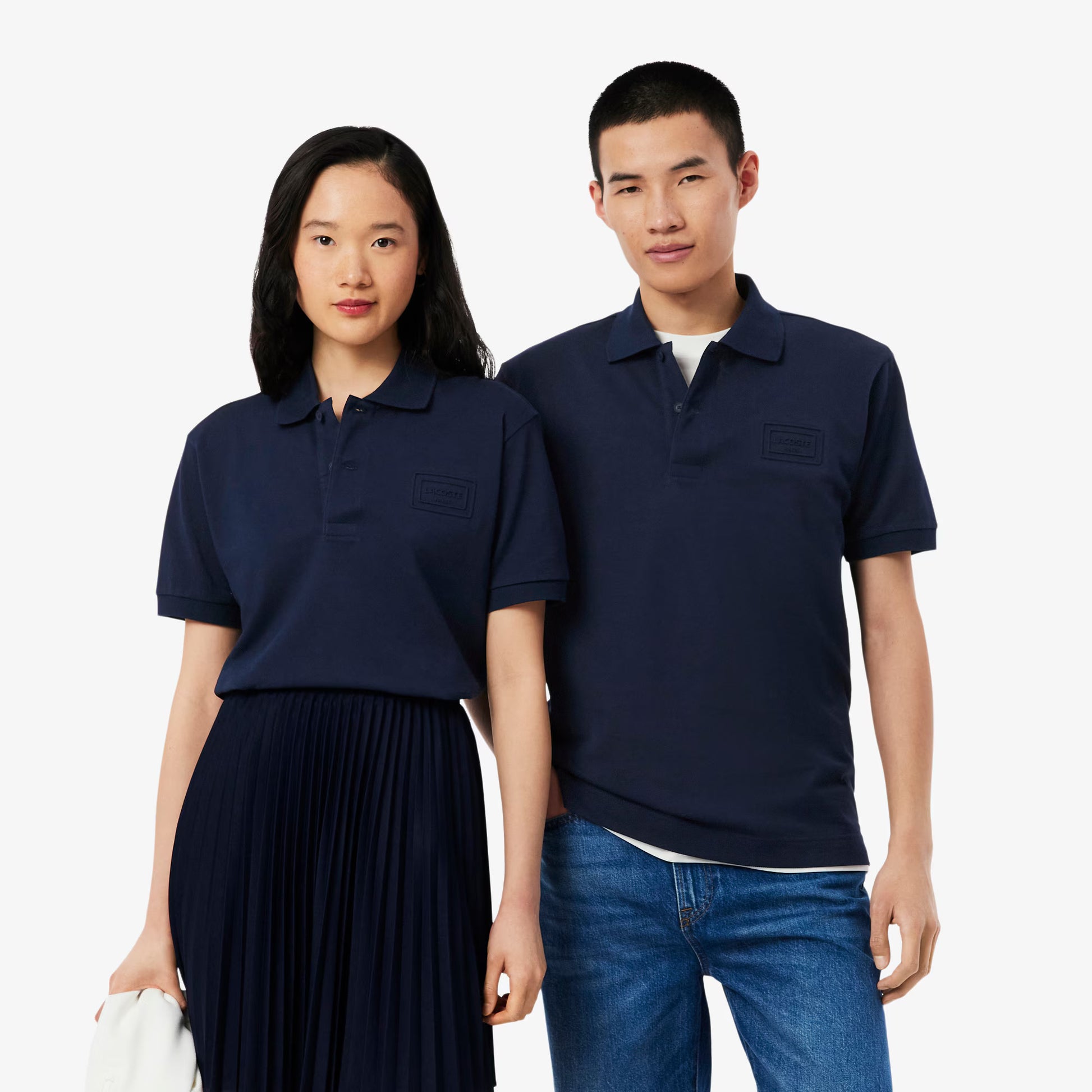 Classic Fit Embossed Branding Polo Shirt