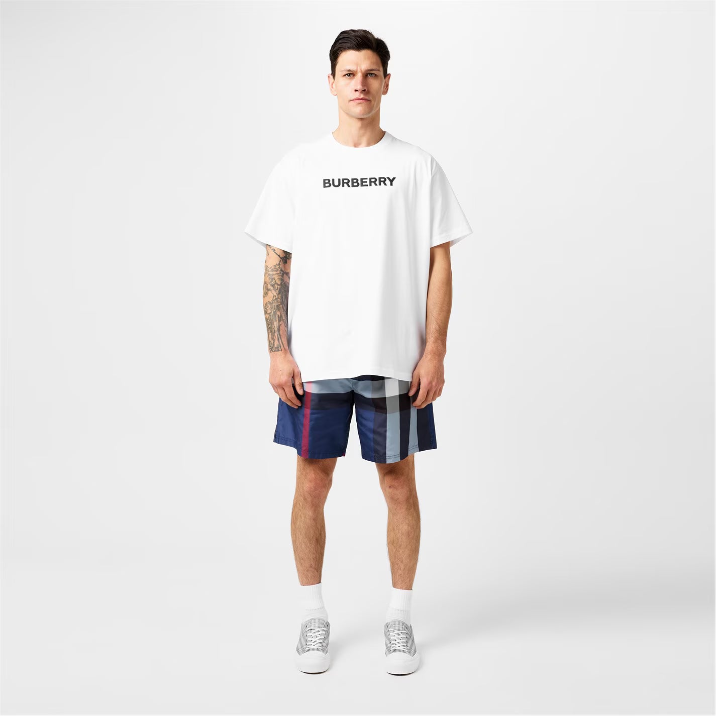 Men's Check Swim Shorts