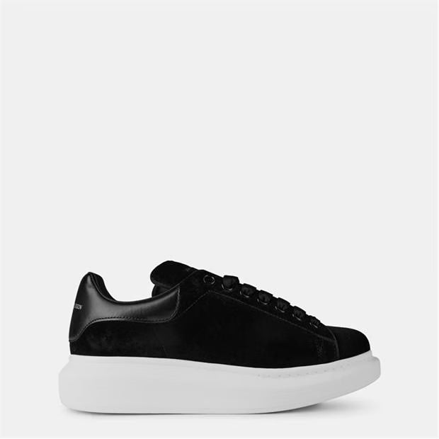 Women's Logo Print Leather Oversized Trainers