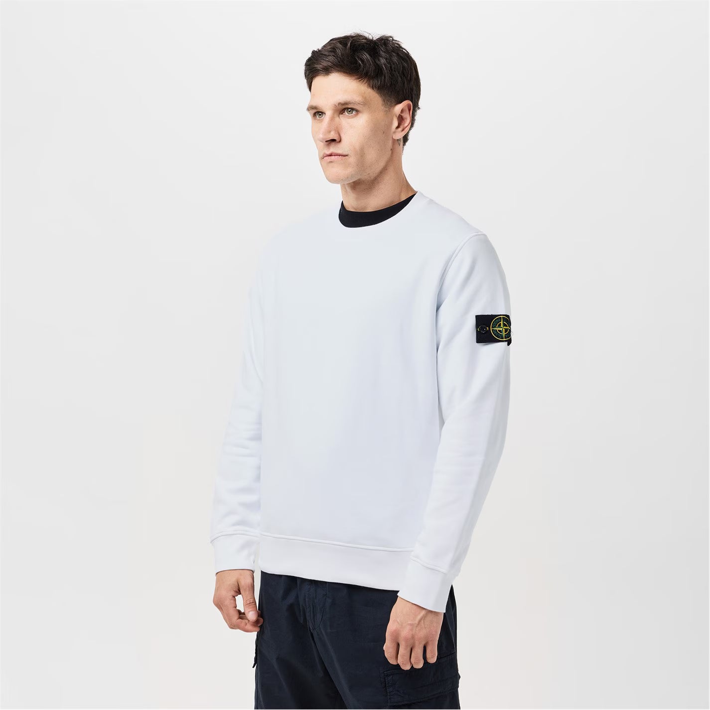Men's Logo Lightweight Cotton Fleece Jumper
