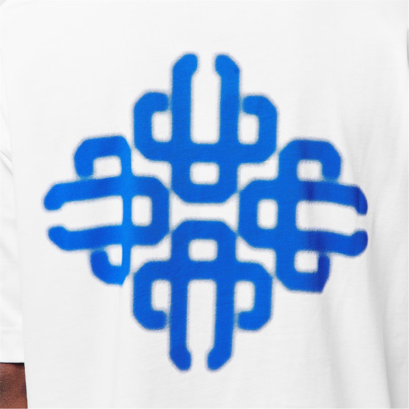 Mens Blurred Graphic Emblem T-Shirt