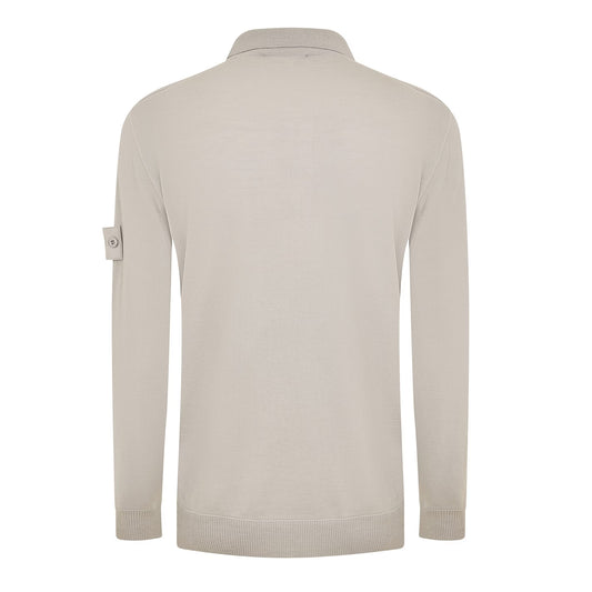 Mens Ghost Long Sleeve Polo Shirt