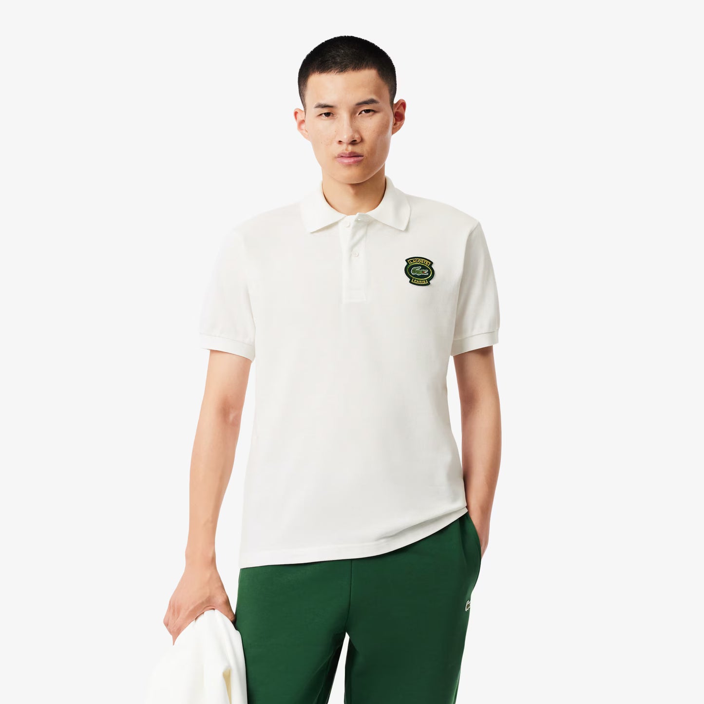 Classic Fit Petit Piqué Badge Polo Shirt