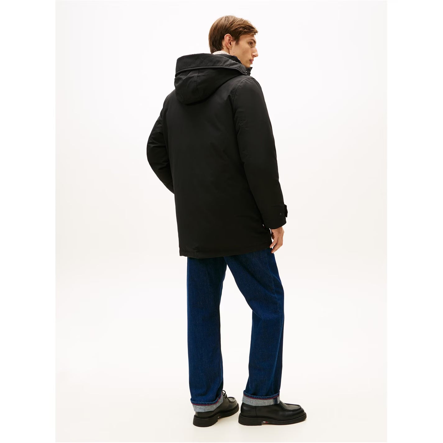 Men's Padded Utility DWR Hooded Thigh Length Parka