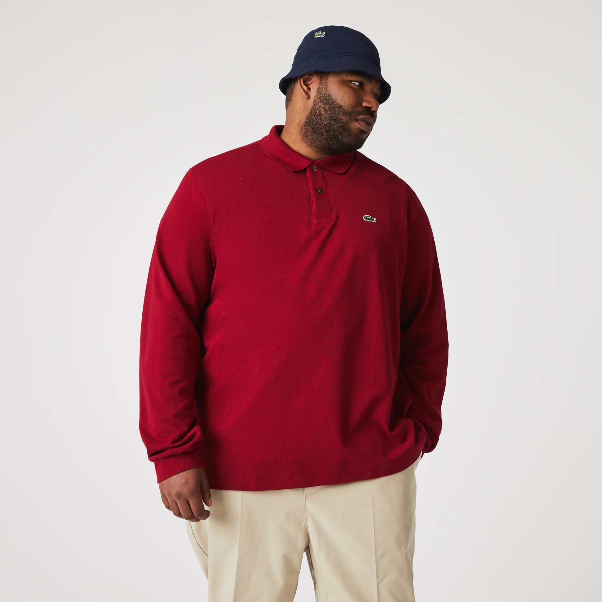 Classic Fit Long Sleeved L.12.12 Polo Shirt