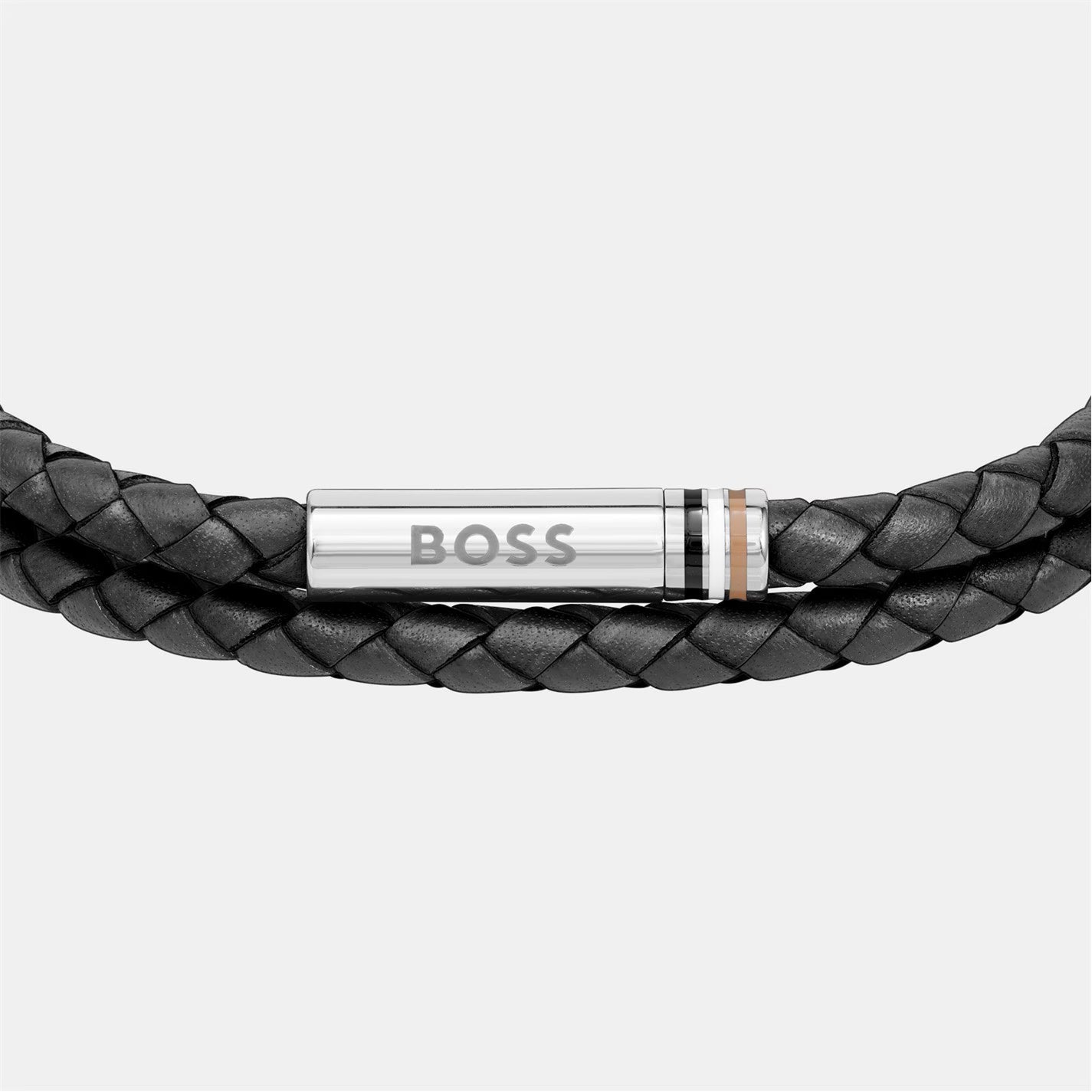 Men's Ares Double Wrap Leather Bracelet