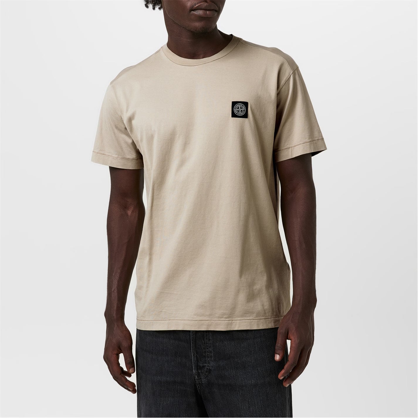STONE ISLAND Men's Cotton Compass Logo Patch T-Shirt
