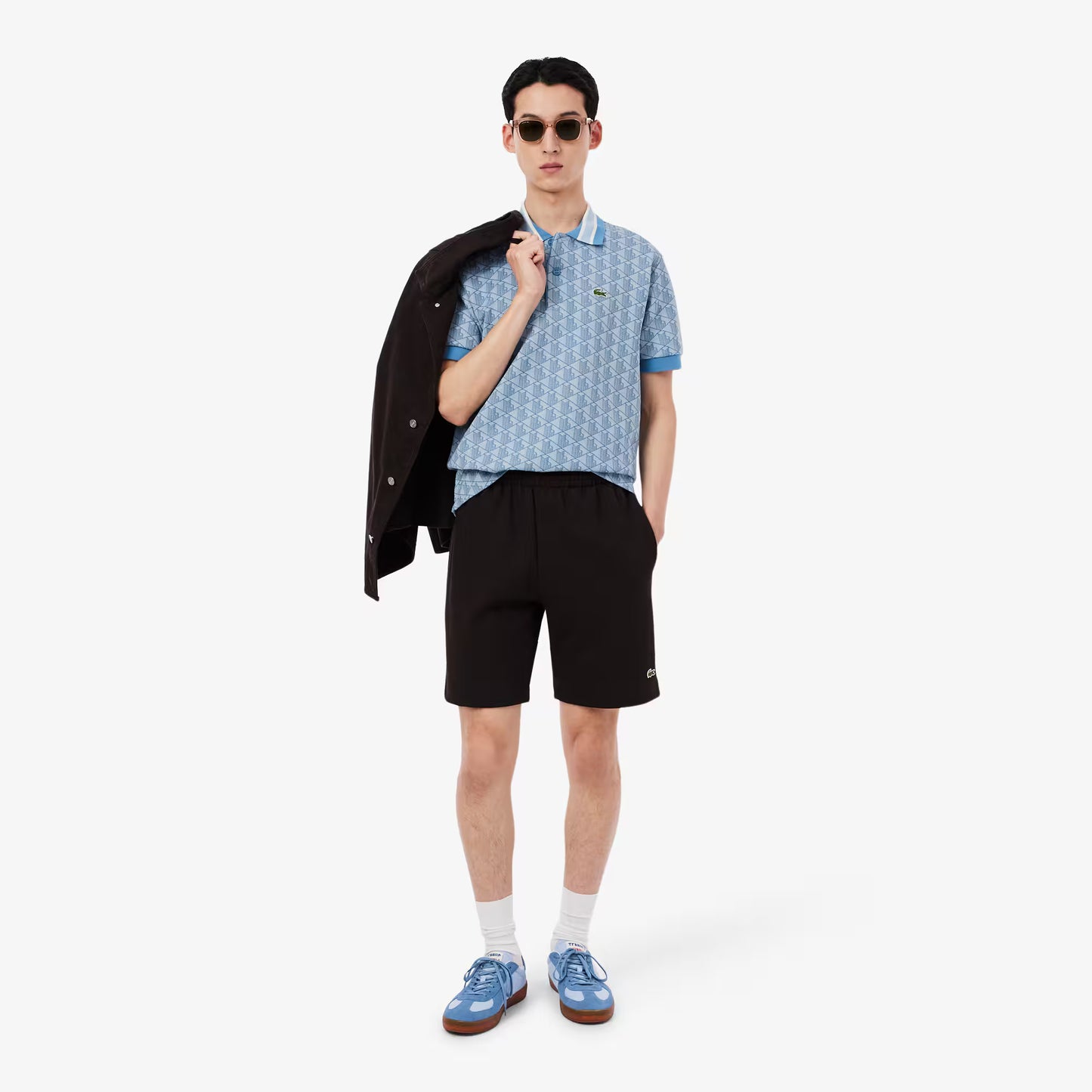 Classic Fit Monogram Jacquard Polo Shirt
