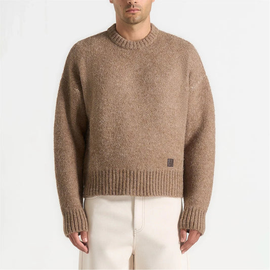 Mens Kamil Brushed Wool Knit Jumper