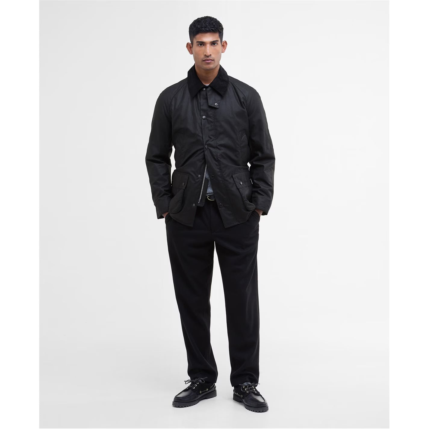 Mens Ashby Water Resistant Windproof Long Sleeve Wax Jacket