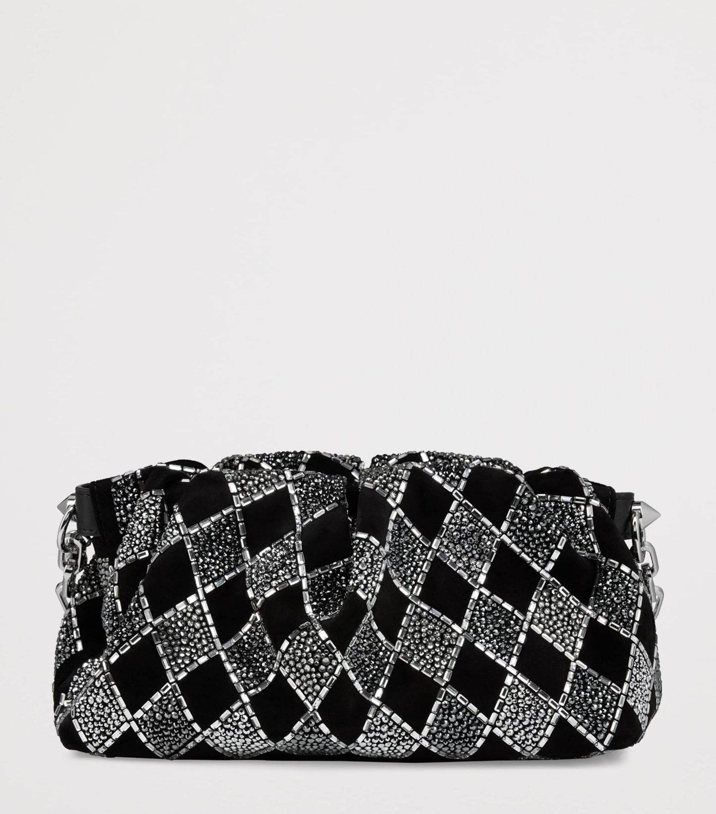 Christian Louboutin Eva Suede Strass Shoulder Bag