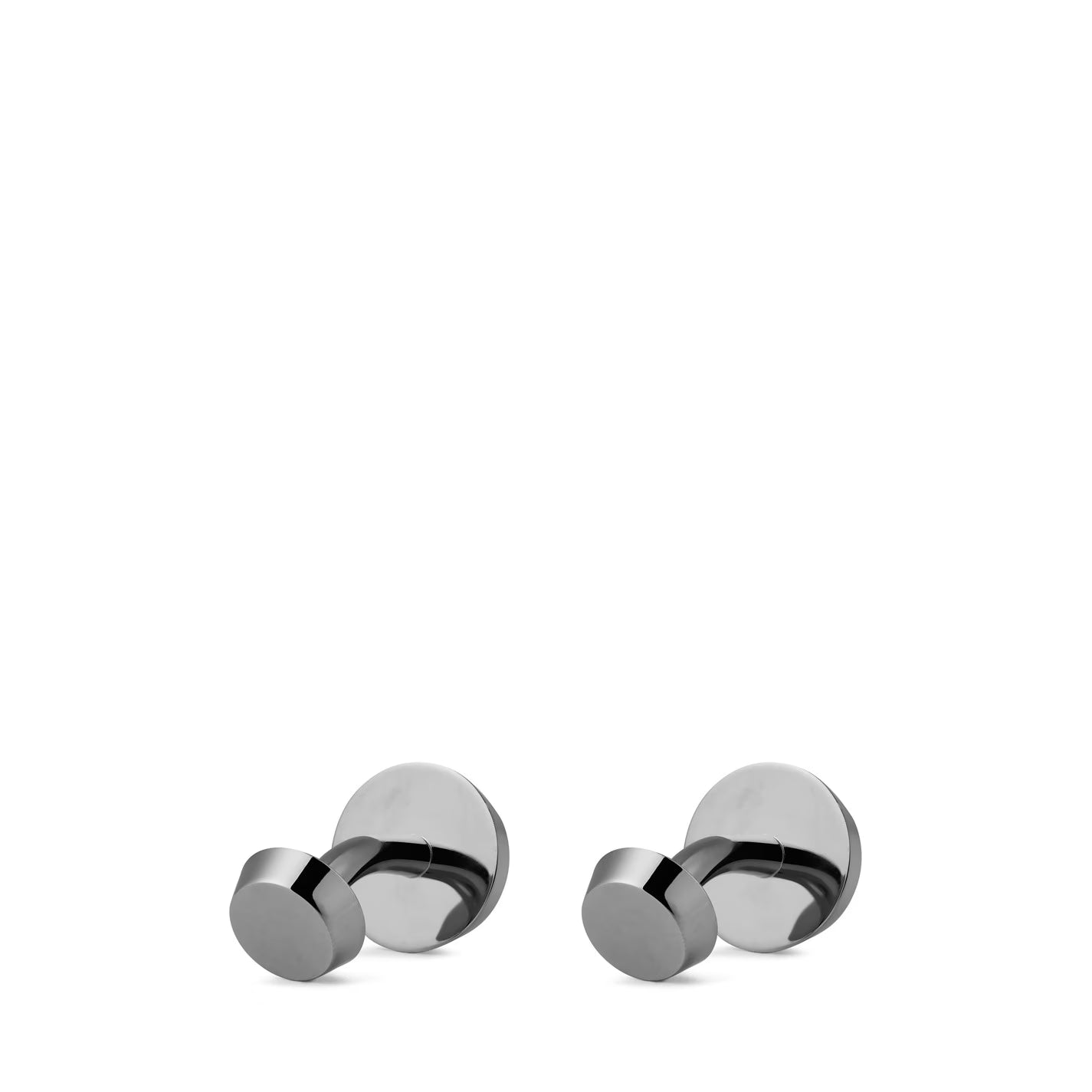 BOSS Men's Simony Polished Silver-Tone Cufflinks