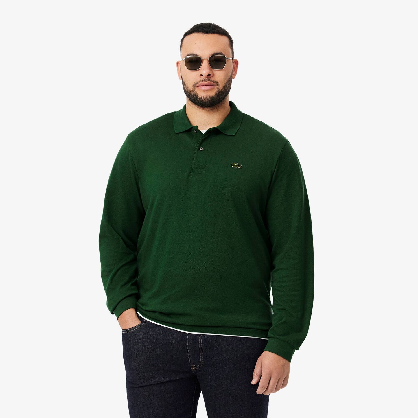 Classic Fit Long Sleeved L.12.12 Polo Shirt