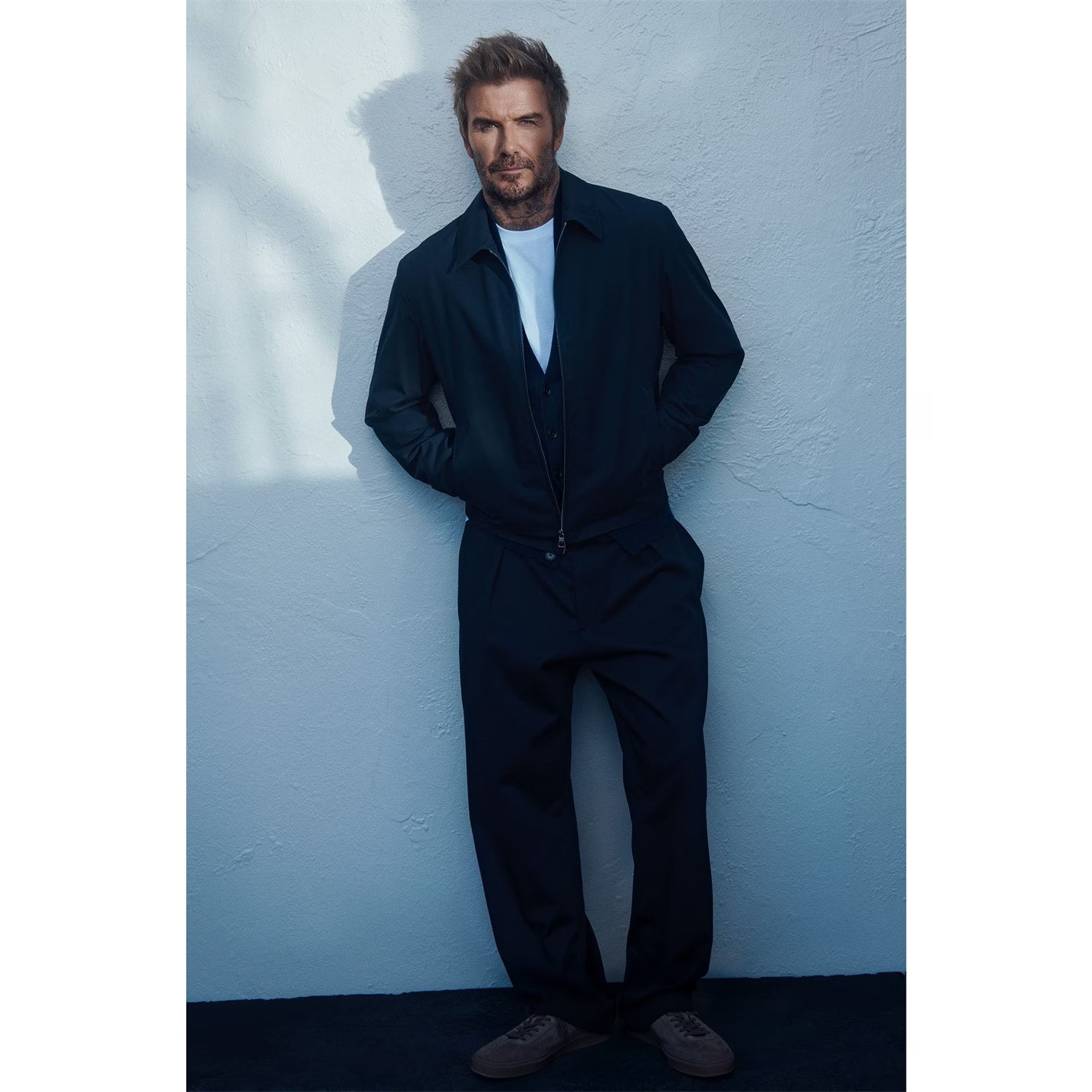 BOSS Men's Double Breasted Tailored Stretch Trousers