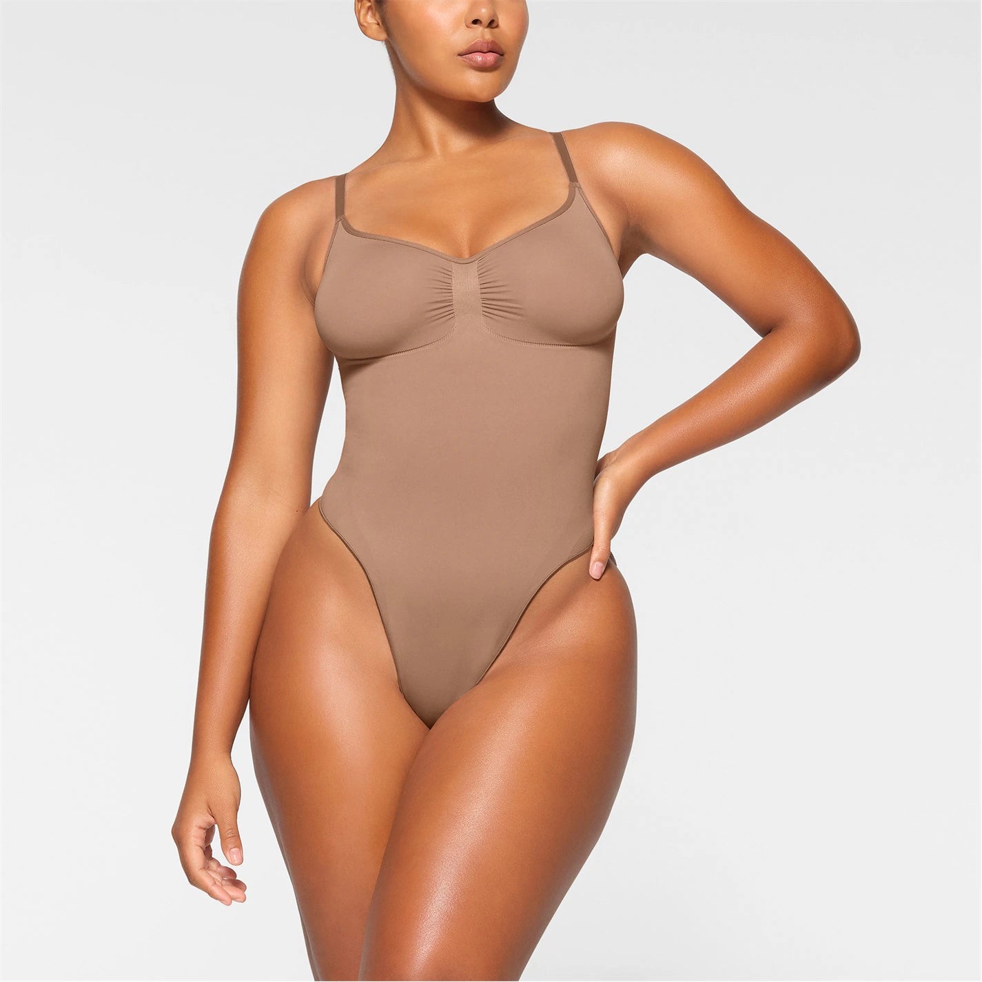 SKIMS Womens Seamless Sculpt Thong Bodysuit