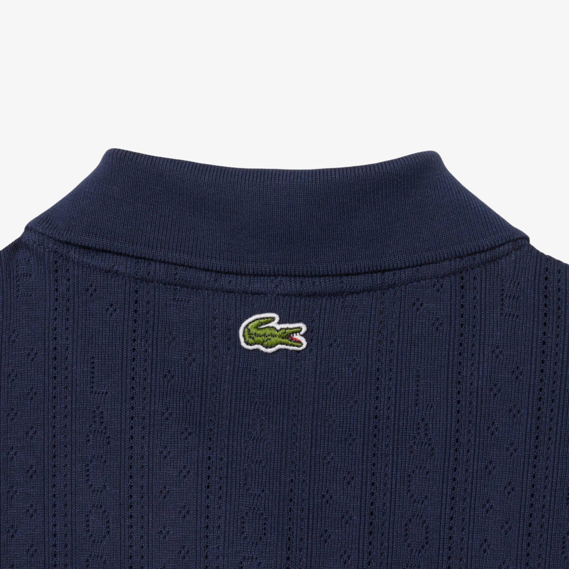 Slim Fit Pointelle Branded L.12.D Polo Shirt