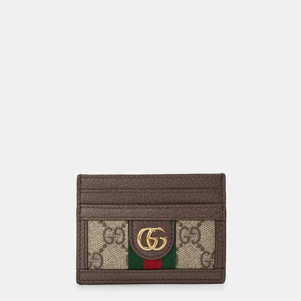 Women's Logo Canvas Ophidia Card Case Holder