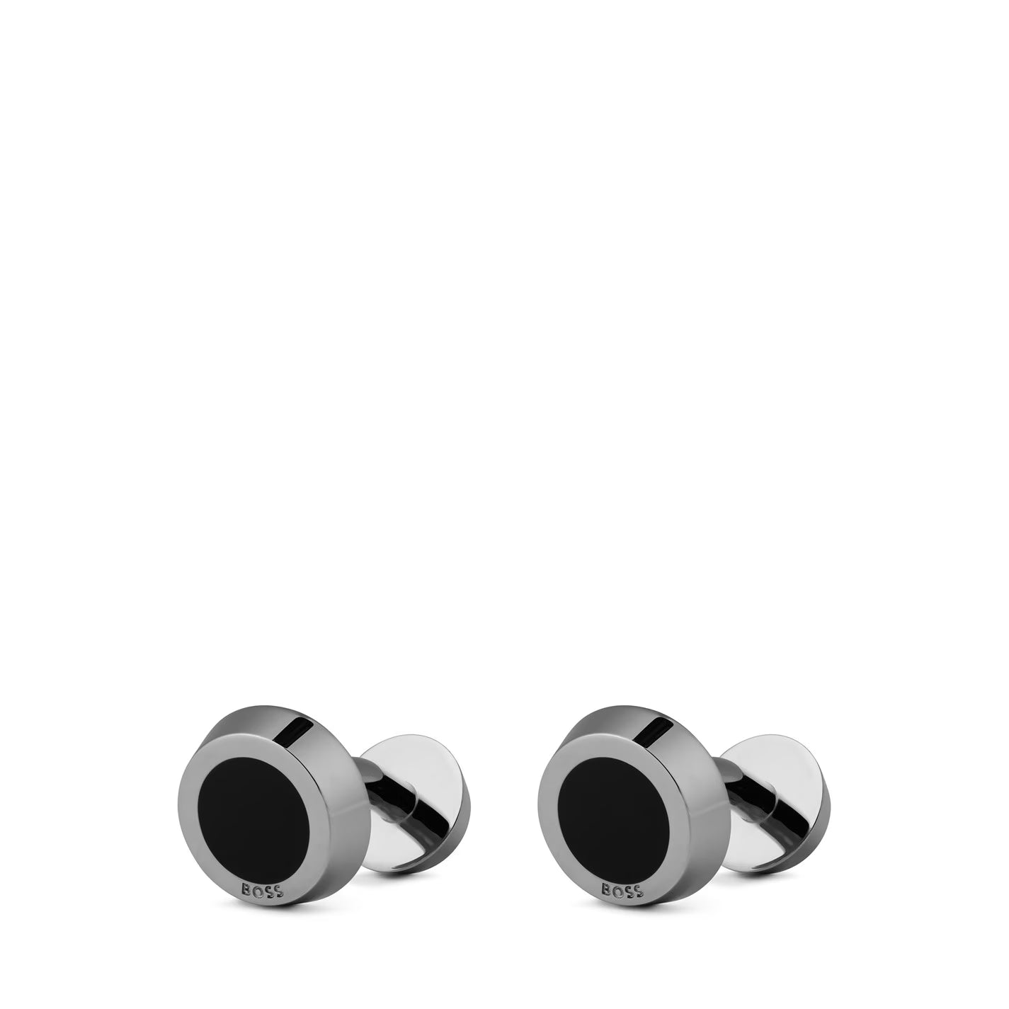 Men's Simony Polished Silver-Tone Cufflinks