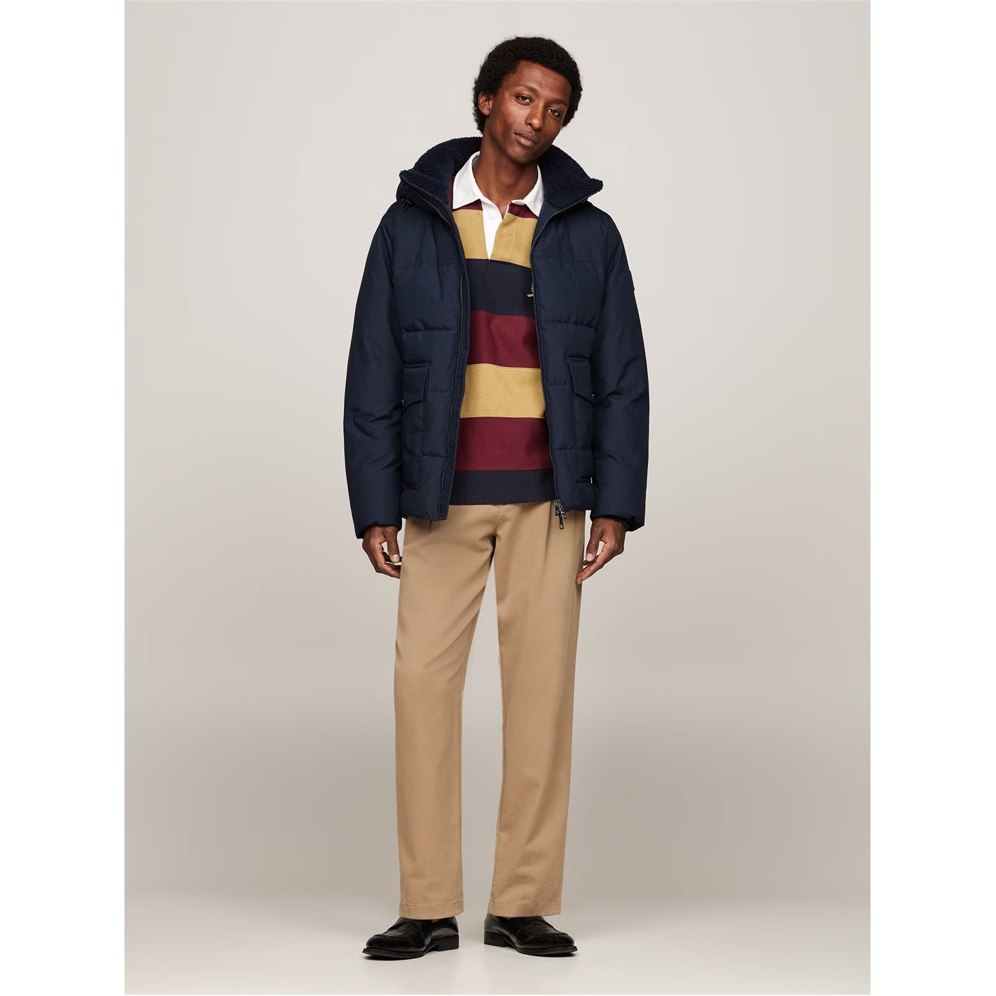Tommy Hilfiger Men's Rockie Utility Medium-Weight Insulated Medium Puffer Jacket