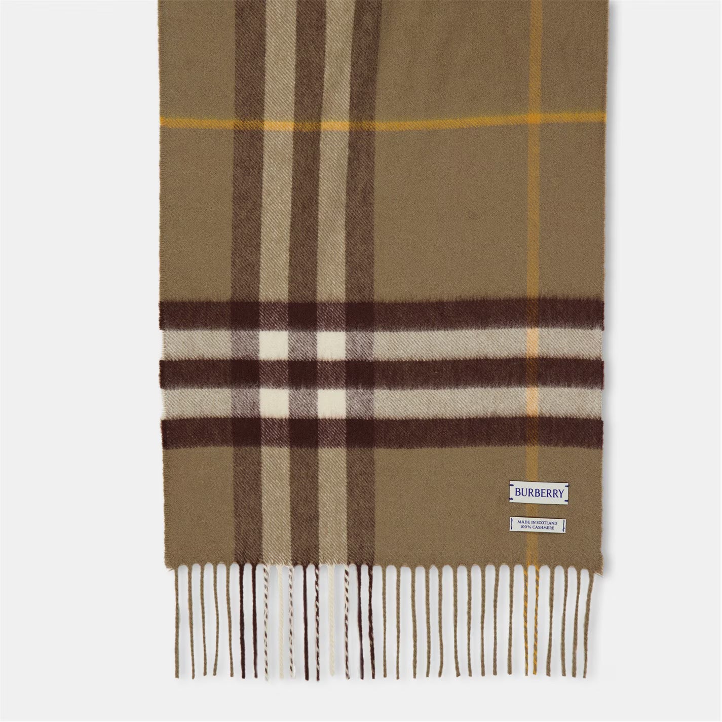 Unisex Check Cashmere Scarf