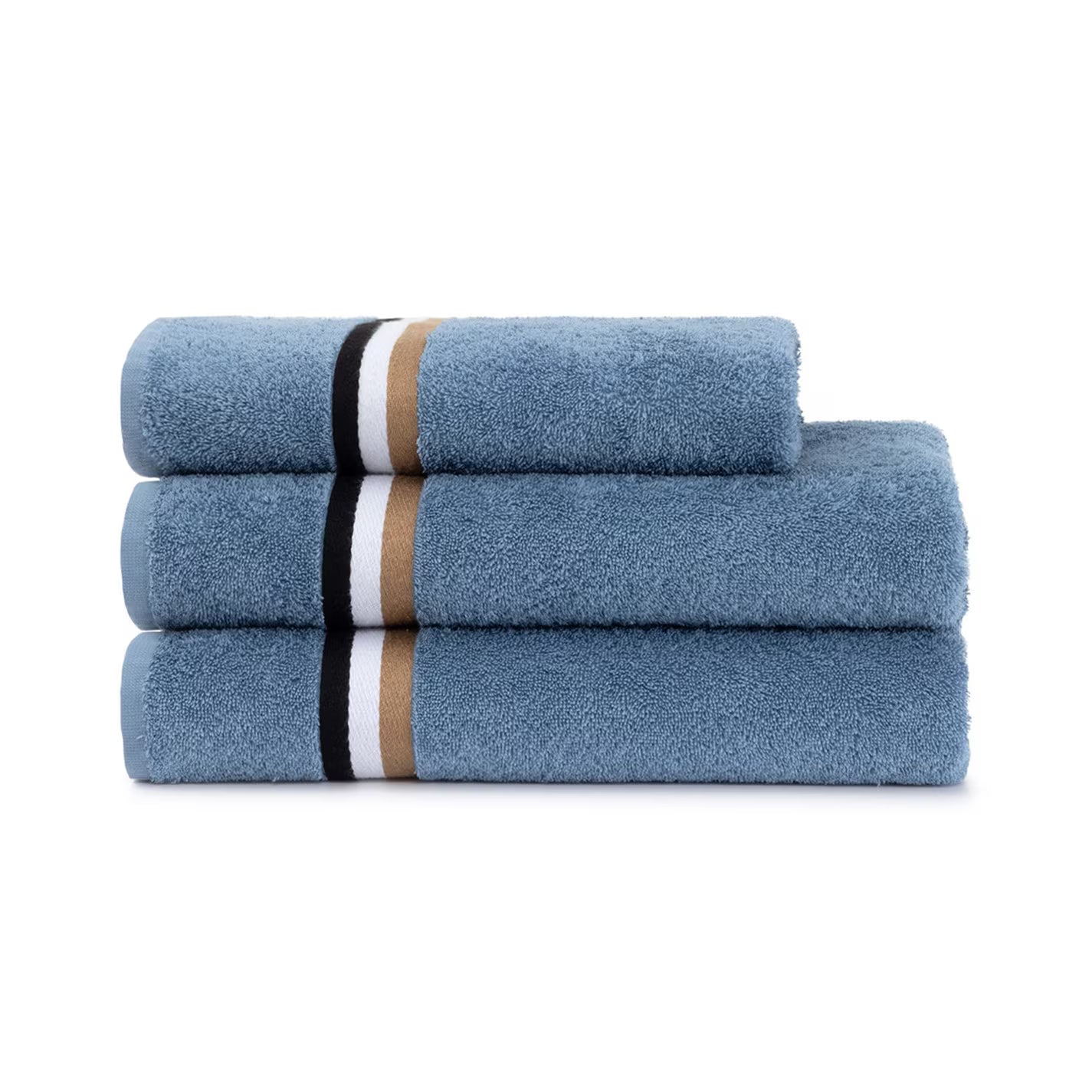Bath Towel with Stripe Detail