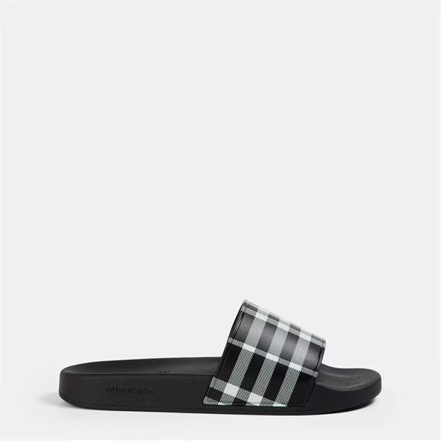 Men's Check Furley Logo Sliders
