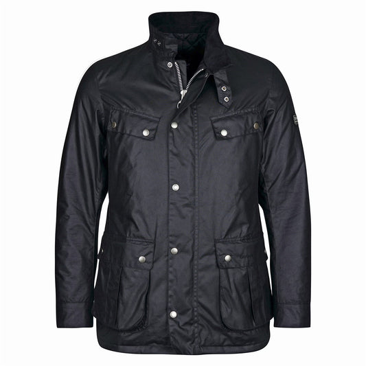 Barbour International Men's Duke Water Resistant Windproof Cotton Long Sleeve Wax Jacket